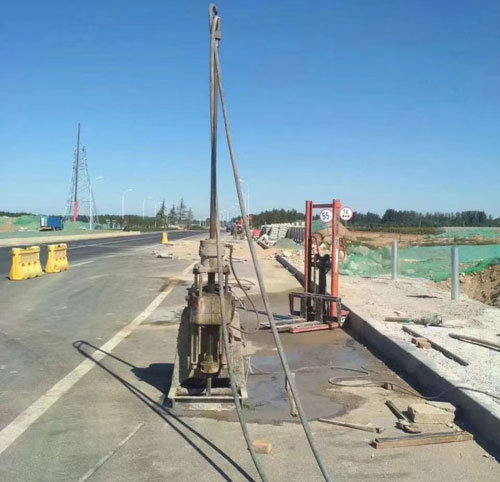 盈江公路高聚物注浆加固